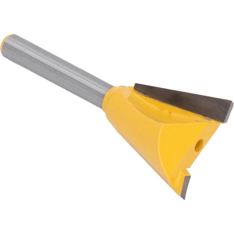Fraisoir queue créneau 6mm 1/4po sur queue acier tungstène revêtu PTFE pour rainurage bois artisanat coupe nette efficace 1 pièce (1/5)