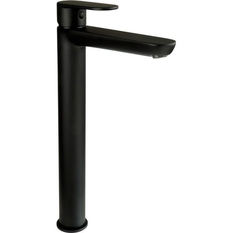 Miscelatore lavabo alto in ottone finitura nera - Montain