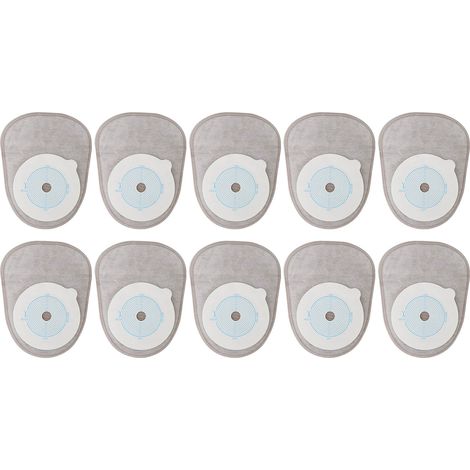 10 Poche de stomie adhésive jetable verrouillable pour iléostomie, soin médical du sac de colostomie, 10 pièces (1/5)
