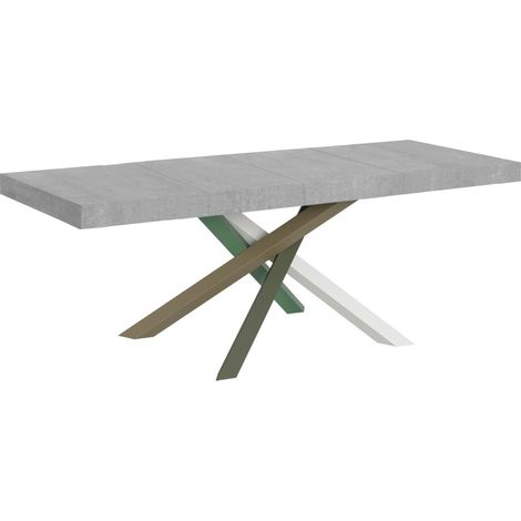 Tavolo Allungabile 200-460x90x77 cm Volantis Premium Cemento Telaio 4A (1/4)