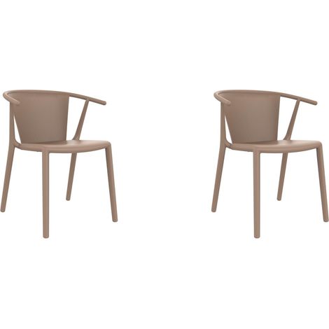 Set 2 sillas interior, exterior arena WOODY FLAT Resol