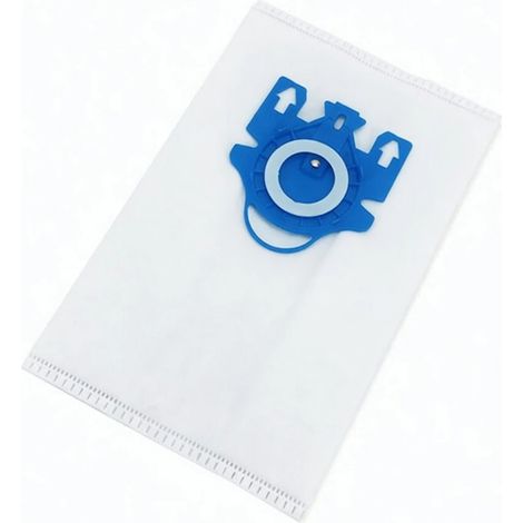 Kompatible Miele GN 3D Staubsaugerbeutel, 4er-Pack mit Filter und Filterschaum – Hocheffiziente Vlies-Filterbeutel für Staubsauger, blauer Anschluss (1/4)