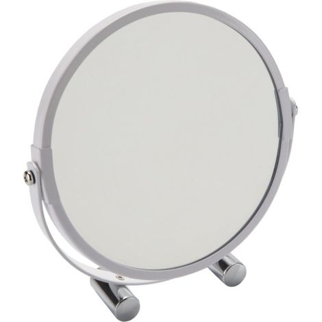 Specchio Ingranditore Per Trucco Rotondo Bianco