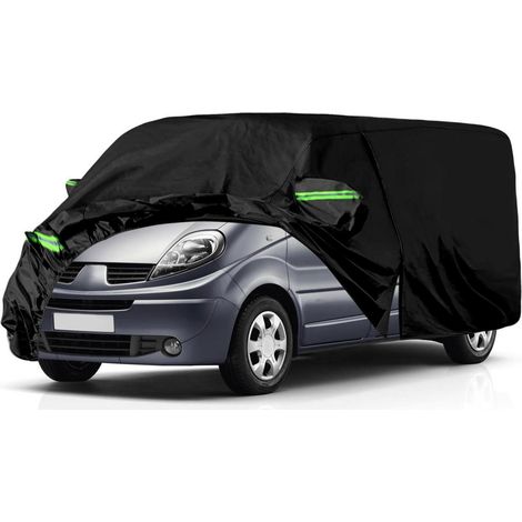 Bâche auto extérieure pour Renault Trafic SWB 2010-2023, protection toutes saisons, fermeture éclair latérale, antivol