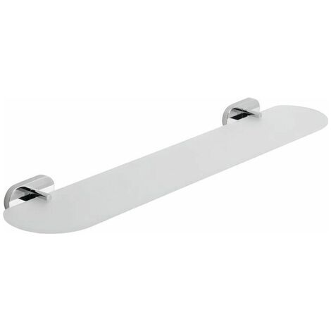 Badablage 60 cm aus Glas und Metall Wandmontage Mod. Louise (1/2)