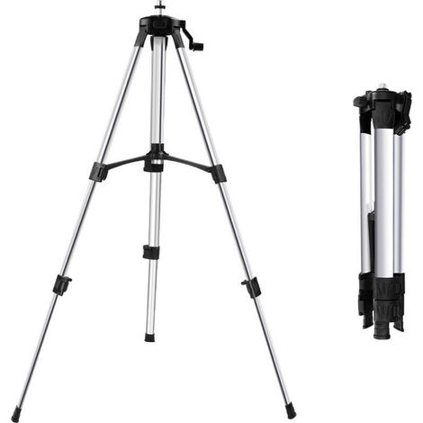 CSPARKV 1.2m Trépied aluminium réglable pour niveau laser avec sac Alliage d'aluminium