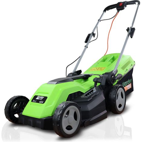 GardenTek 38cm Corded Electric Lawn Mower with Rear Roller 1600w/230v (1/5)