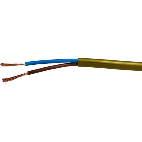 Flaches Elektrokabel GOLDEN H03VVH2F OMYp 300V 2x0,75 flach verseilt 1m