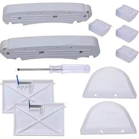 Juego de 2 kits de repuesto de compuertas AXV434WHP y 4 kits de limpieza de piscinas AXV414P, componentes de plástico compatibles con Pool Ultra para uso en exteriores. (1/5)