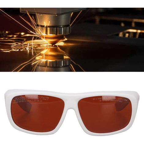 Hochwertige Schutzbrille für Glasfasertechniker 180-540 nm und 750-1100 nm, professionelle OP-Brille, weiß. (1/5)