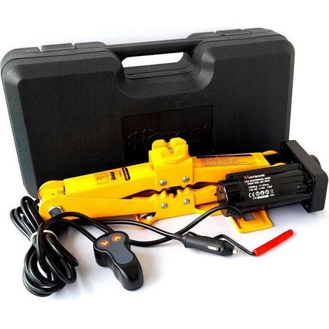 TRADE SHOP - Cric Crick A Pantografo Sollevatore Auto Elettrico 12v 75 W 1.5t Art. 651003 - (1/4)