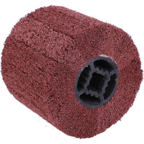 Synthetic fiber brush for polishing and buffing, Ø120x100 mm (1/5)