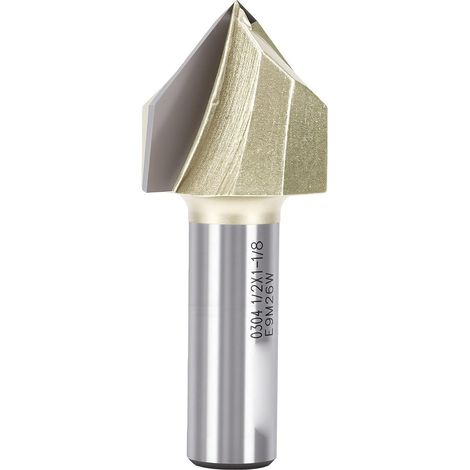 90 Degree V-Groove Router Bit, 1/2 Inch Shank Router Bit, for Woodworking (1/5)
