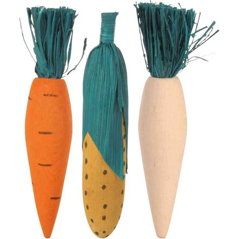 Anneau de dentition en bois Trixie 3 légumes (1/4)