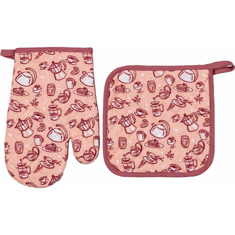 Guanto da forno e presina Miss Lucy Smart 18x25 cm, 20x20 cm