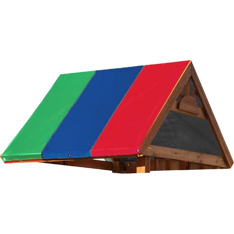 132x226cm 210D Oxford-Gewebe Outdoor-Gartenmarkise Dachabdeckung Schaukelbaldachin Gartenzubehör (Grün Blau Rot) (1/5)