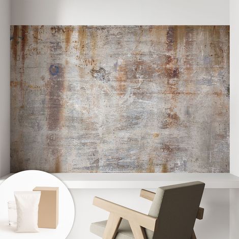 Papier peint intissé à motifs décoratifs pour salon chambre et bureau Décoration murale élégante avec colle Surface brute 104x70 cm (1/5)
