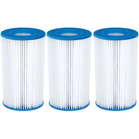 Confezione da 3 cartucce filtro aria condizionata per piscina, vari accessori per pompe dell'acqua filtro serie, cartucce filtro di circolazione (1/4)