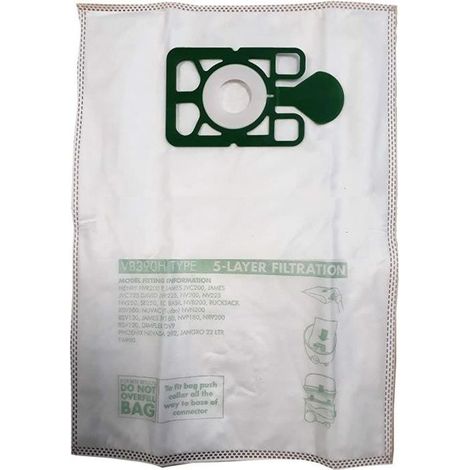 Pochette de 10 sacs microfibre pour aspirateurs Numatic Nupro 180-NUV180-Henry-NVM1B (1/2)
