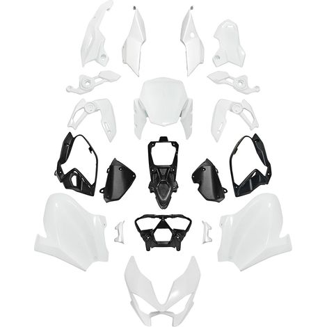 Verkleidungskit, ABS-Kunststoff, kompatibel mit Kawasaki Z900 2025-2026, unlackiert (1/2)