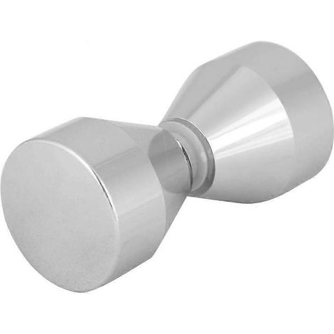 Poignée de porte - Pour réfrigérateur, ventouse, poignée de tiroir, bouton de salle de bain, alliage d'aluminium chromé (1/4)
