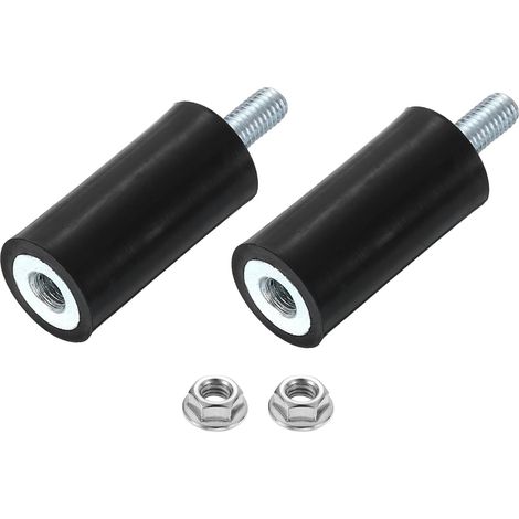 M5 Supports En Caoutchouc, 2Pcs 15x30mm(DxH) Cylindres Anti-Vibration Isolateurs D'Amortisseur Avec Ecrou Pour Bobine De Voiture Generateurs Compresseurs D'Air (1/5)