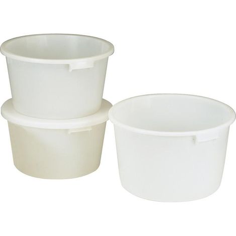 CRAEMER Cuve 65l Polyéthylène HD blanc avec poignées D.590mm H.330mm - 81121010 (1/3)