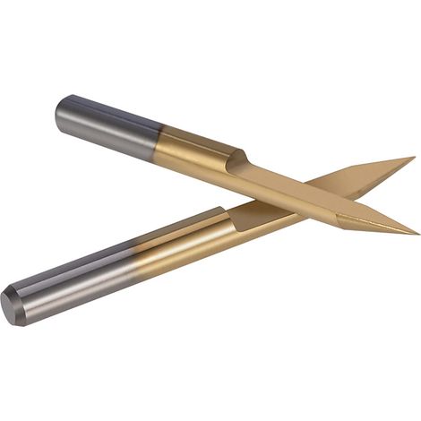 10 Stück 3,175 mm titanbeschichtete CNC-Gravurfräser, 30 Grad (1/5)