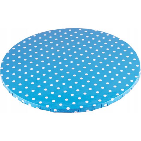 Kuchenboden, blau mit Punkten, 25 cm