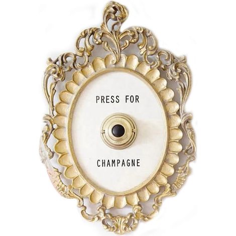 Appuyez sur le bouton Champagne, sonnez la sonnette Mini Appuyez sur le bouton Champagne, Appuyez sur la sonnette de porte Champagne (1/5)