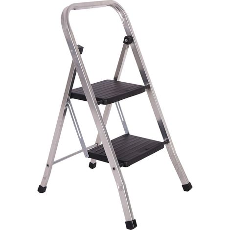 LEICHTER ALUMINIUM-Tritthocker – 2 Stufen