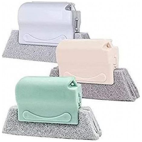 3PCS Brosse de Nettoyage de rainure de fenêtre,Brosse de Nettoyage de rainure créative,Brosse de Nettoyage de fenêtre Magique (1/5)