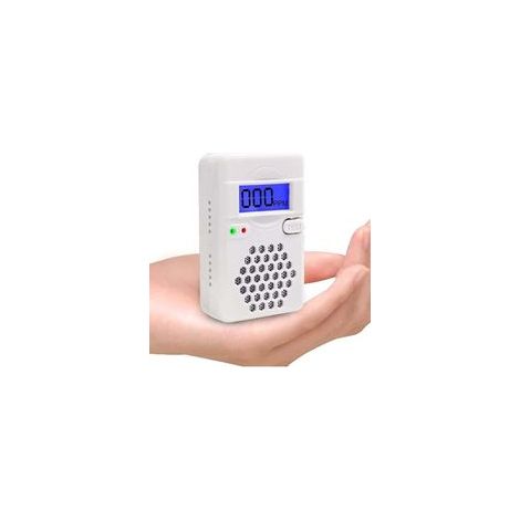 Détecteur de monoxyde de carbone portable – Écran LCD numérique – Alimentation batterie lithium rechargeable – Alarme sonore – Conforme norme UL2034 (1/5)