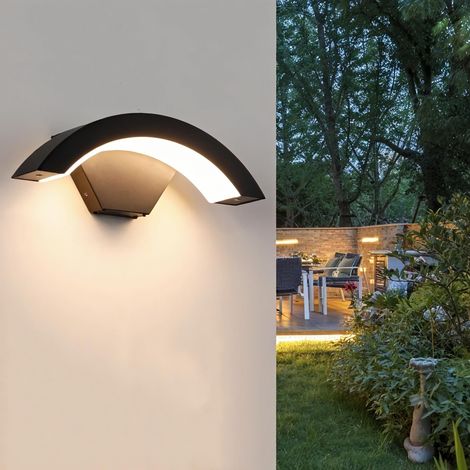 Applique Murale Exterieure LED 18W IP65 Etanche, Moderne Lampe Decoration Exterieur pour Jardin, Terrasse, Mur, Allée