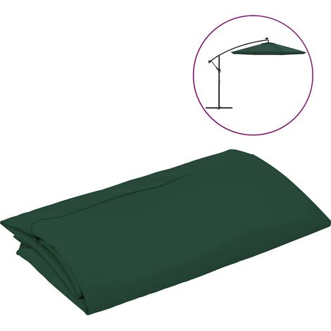 Maison Exclusive - Toile de Rechange pour Parasol Vert 350 cm (1/5)