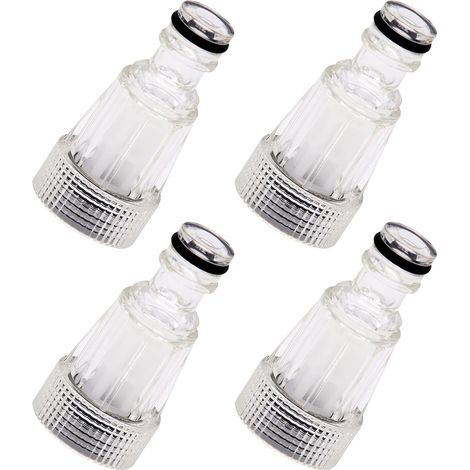 Juego de 4 filtros de agua para hidrolavadoras, filtro de agua para manguera de jardín, bomba, jardín, accesorios para hidrolavadoras (1/3)