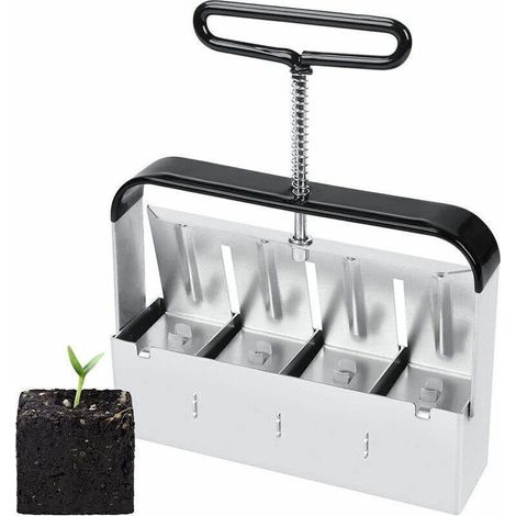 Semoir，Presse Motte pour Semis, Outil De Blocage de Sol, pour Serre de Jardin Bloqueur de Sol pour Plantules, Boutures, Serres, Semoir À Graines (1/5)