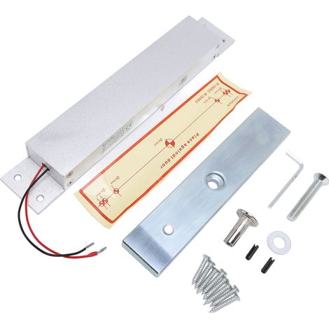 Serrure électromagnétique 280KG en alliage d'aluminium 12V mode NC pour système de contrôle d'accès de porte (1/5)