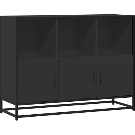 Maison Exclusive - Credenza Nera 100x35x76 cm in Legno Multistrato