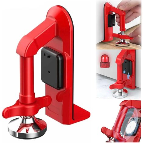 Tope de seguridad con alarma, 80 decibelios, portátil, antirrobo, fácil de instalar, apto para hoteles y hogares. (1/5)