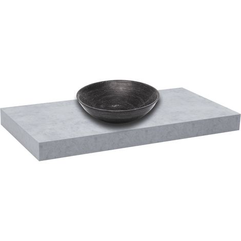 Naturel – Plan vasque 80x50 cm béton mat – DO8050BE – Fixations non incluses – Pour espaces humides et chantiers