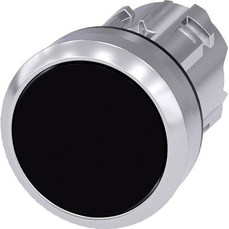Siemens 3SU10500AB100AA0 3SU1050-0AB10-0AA0 Bouton-poussoir collerette métal, finition brillante, ac (1/2)