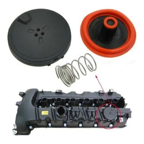 Capuchon de soupape PCV pour moteurs BMW N53 – Évite les fuites d'huile – Maintient la pression moteur optimale – Compatible E90 E91 E92 E93 E60 E61 F10 F11 E63 E64 - 11127548196 (1/5)