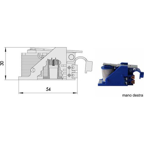 Bobine de serrure électrique V.12 Sx 07120-00-2 Cisa