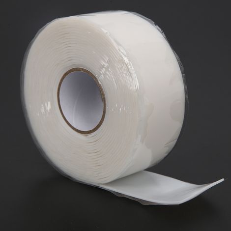 Wasserdichtes Klebeband mit starker Klebkraft für PVC- und PPR-Rohrreparaturen, 2,5 cm breit, rot/weiß (1/5)