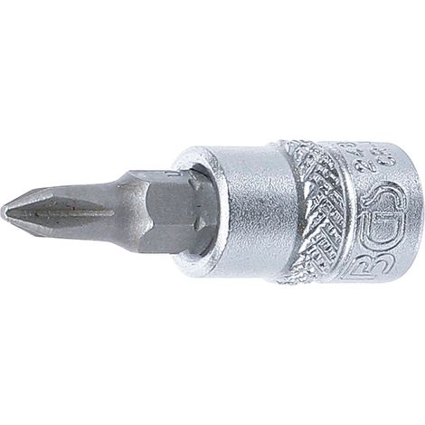 BGS Punta destornillador de impacto cuadrado interior 6,3 mm (1/4") Phillips PH1 - 2487 (1/2)