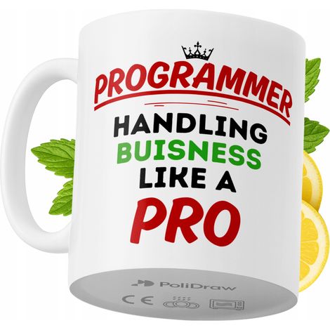 Lustige Kaffeetasse für Programmierer mit witzigem Textdesign – ideal für Geburtstage, Namenstage und Feiertage. Hochwertige Tasse für besondere Anlässe im Homeoffice oder Büro. Farbe: Weiß, 330 ml.