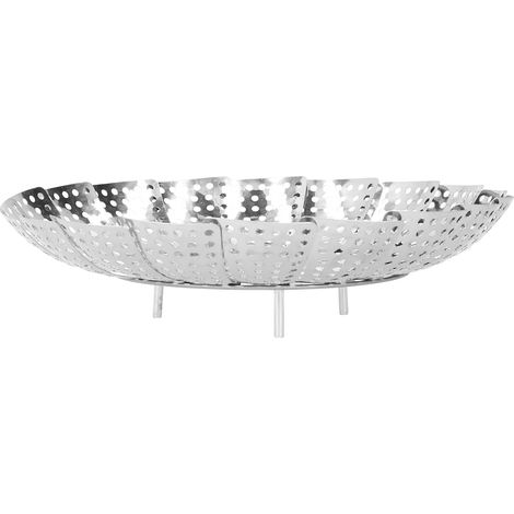Plateau de cuisson vapeur rétractable en acier inoxydable pour fruits et légumes, panier alimentaire ménager (1/5)