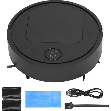 Balai Intelligent 3 en 1 Mini, Rechargeable USB, Machine à Balayer pour Maison - Noir (1/5)