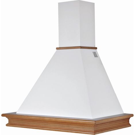 Cappa cucina rustica RUSTICHELLA con cornice in legno intarsio NOCE EVITA cm 60 (1/2)